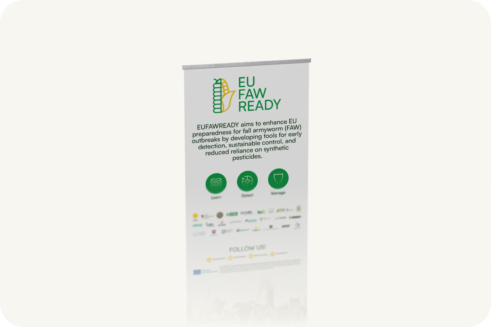 Roll-up banner promotional flyer preview